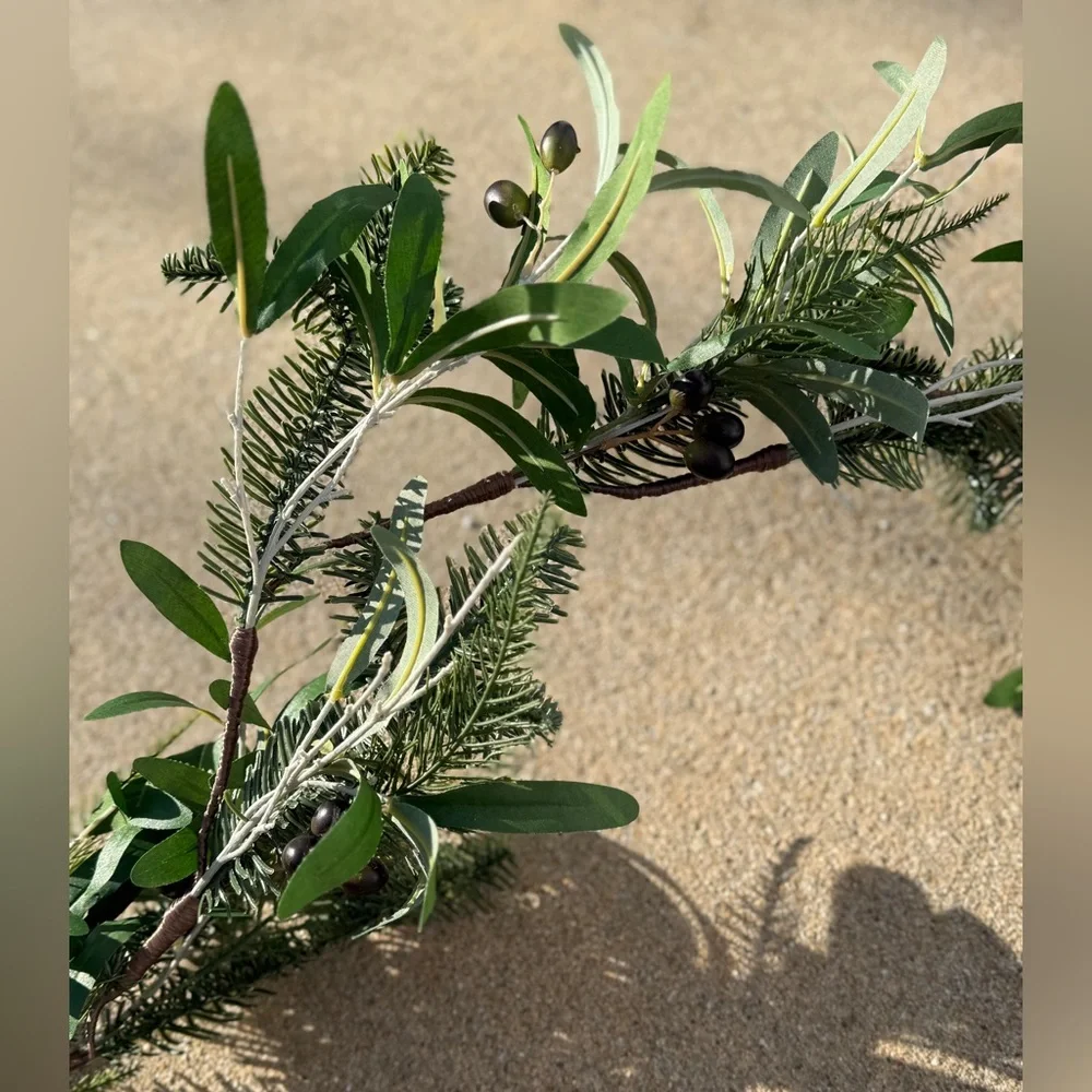 Frontgate Olive Garland - 6 ft - NWT